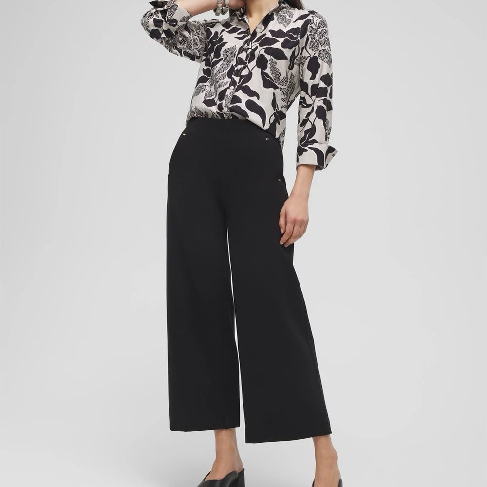 Chico’s Pull-On Wide Leg Ponte Pants